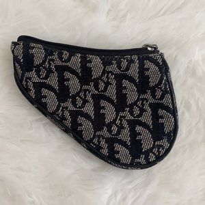 Dior vintage saddle coin purse